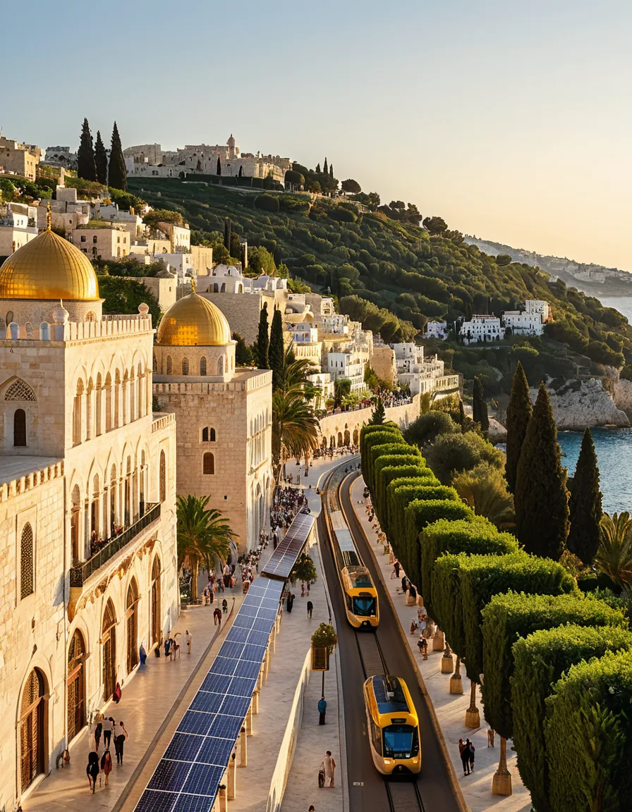 Solar-powered transit in restored architecture