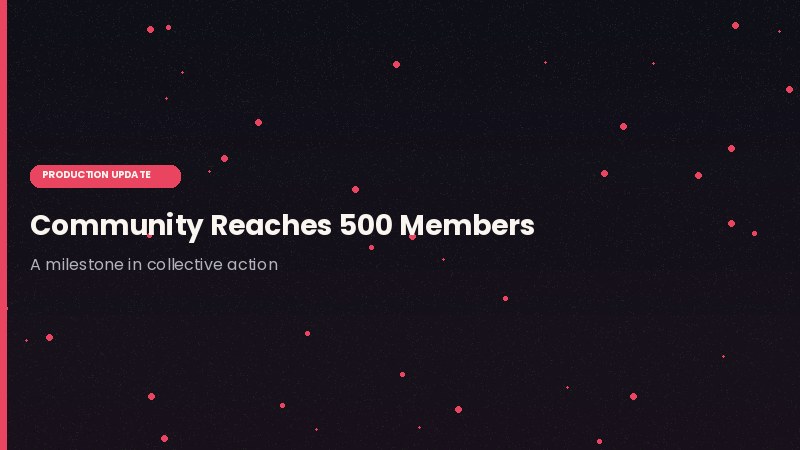 Community Milestone: 500 Volunteers Worldwide