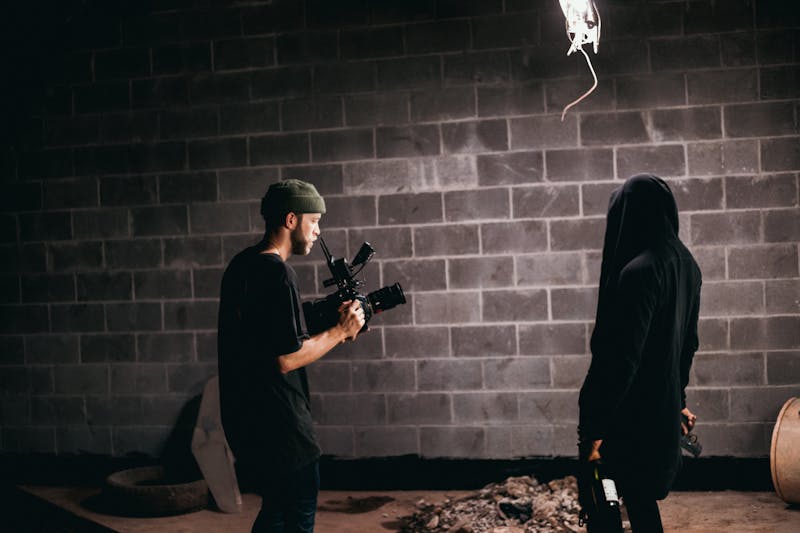 Filmmaker behind the scenes