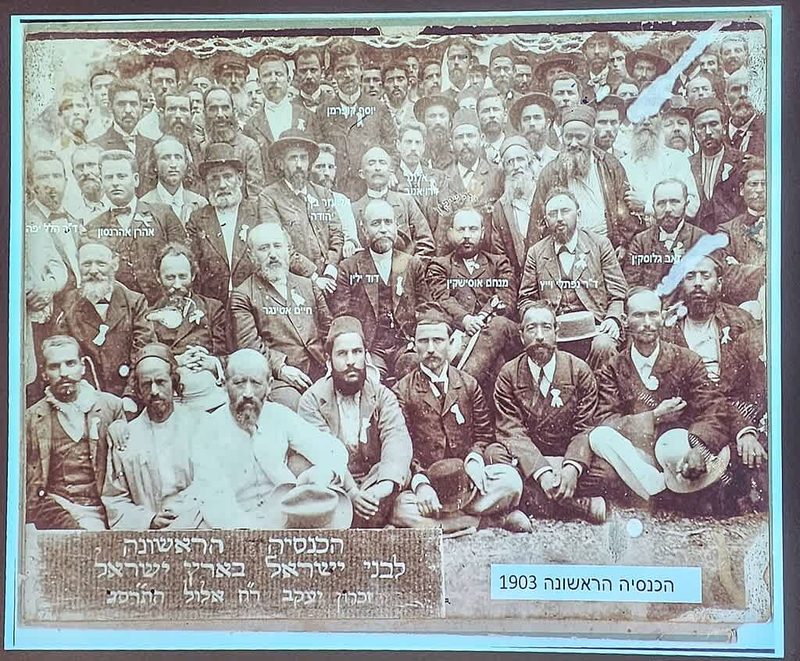 Early Zionist immigration (First Aliyah); land purchases; local tensions