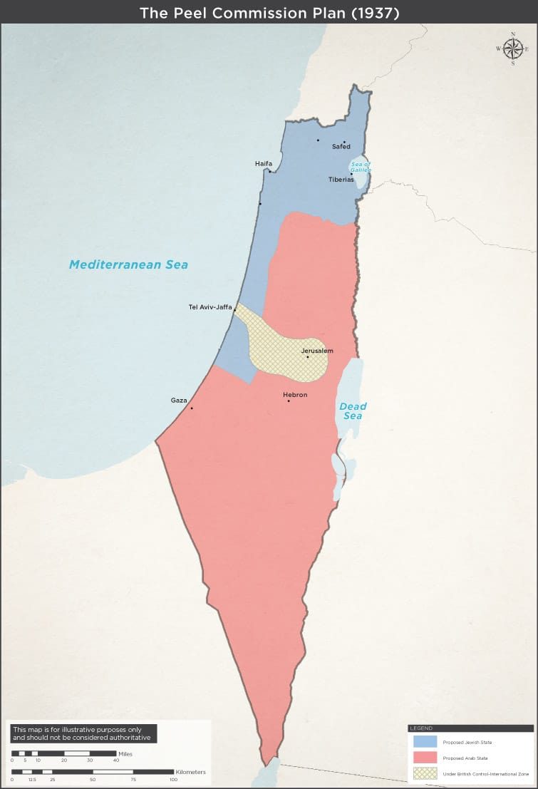 Peel Commission proposes partition